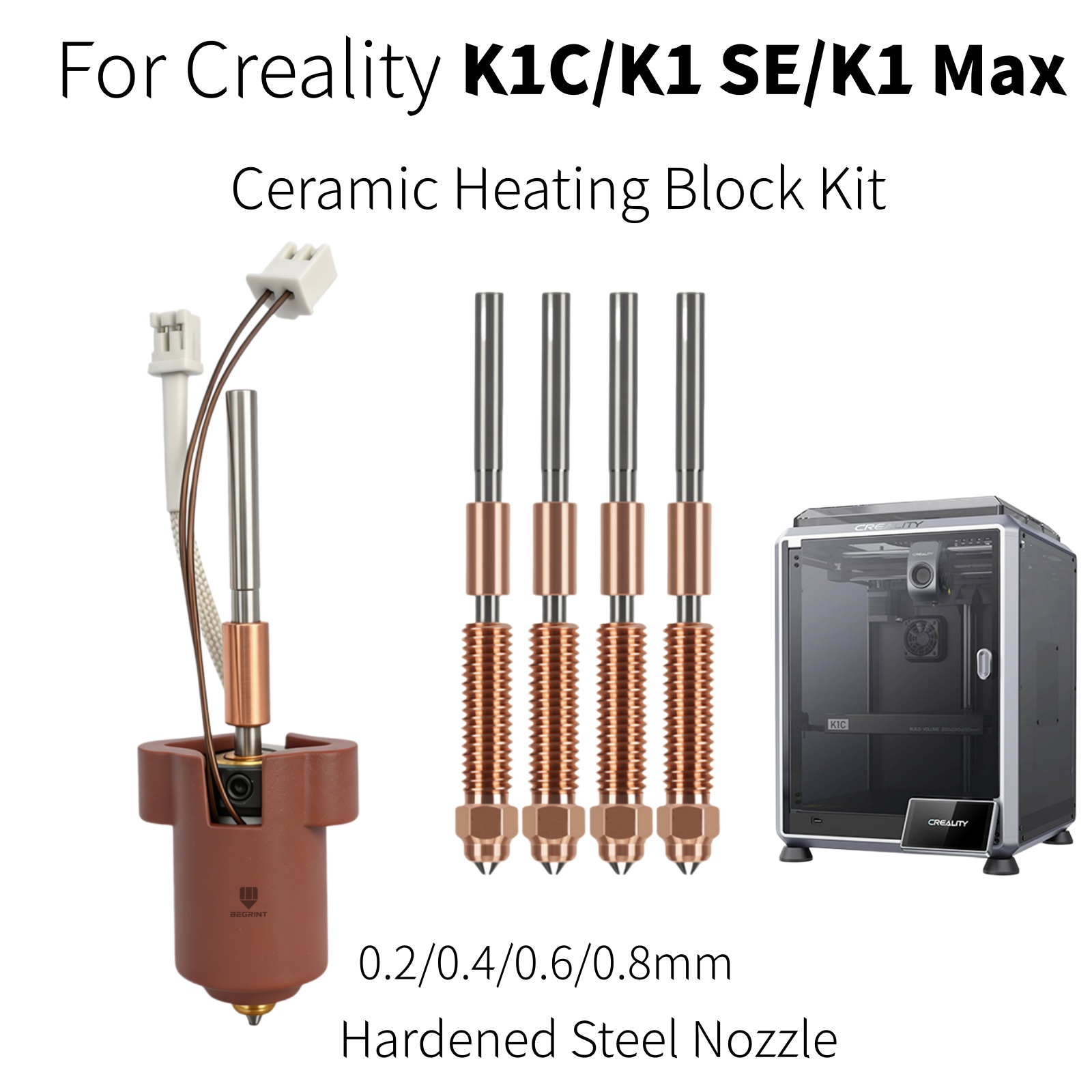 For Creality K1C K1 MAX Hotend - огляд і ціна Creality Printer K1